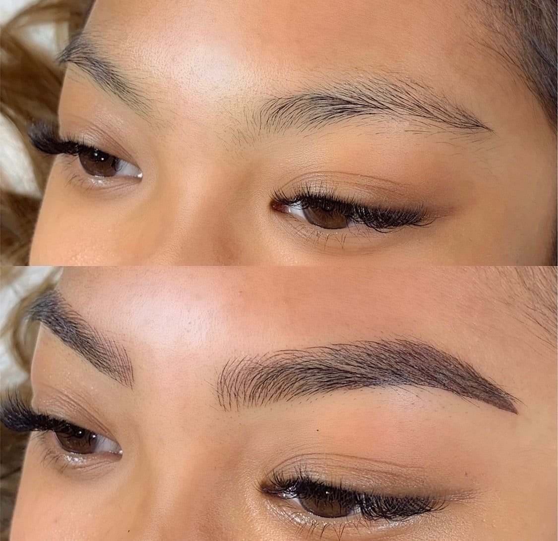 Brunette,Combo Brows